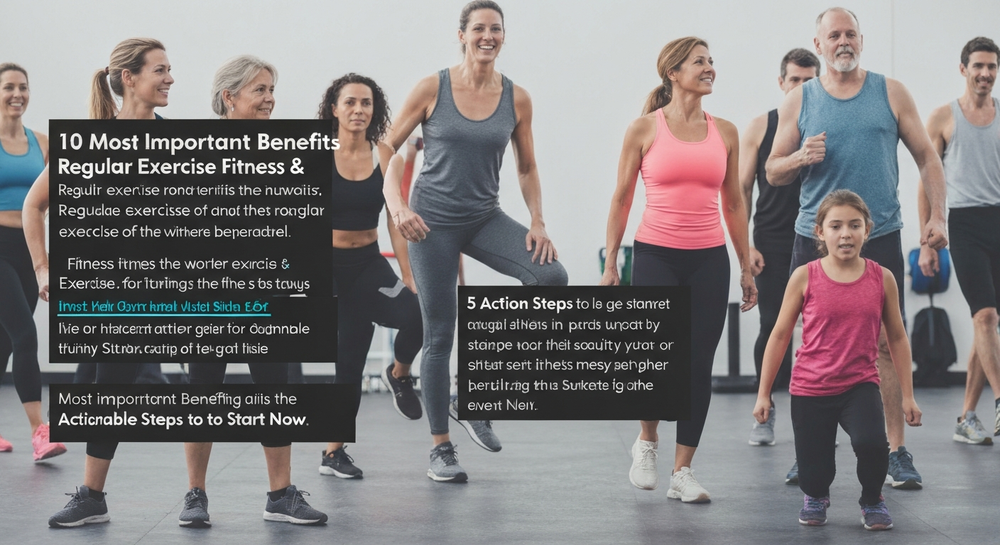 10 Most Important Benefits of Regular Exercise Fitness & 5 Actionable Steps to Start Now.